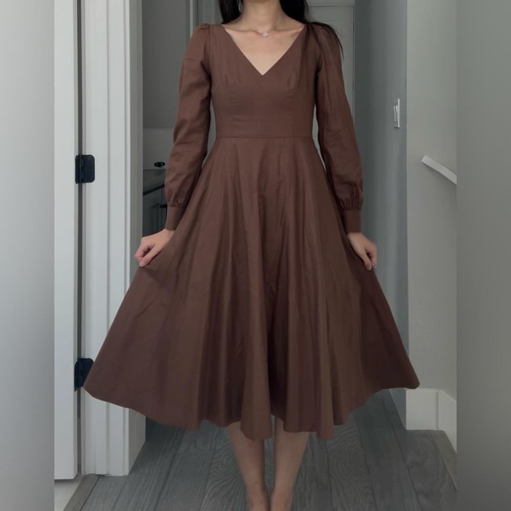 Hearts and Found - Donna Dress - Hickory Brown - XS